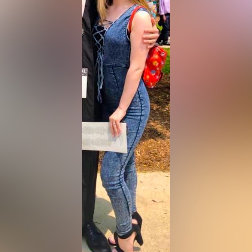 Denim Jumpsuit Romper